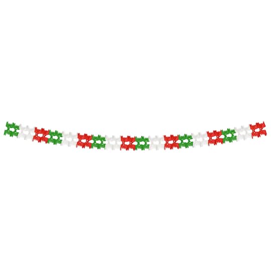 Beistle 14.5ft. Red, White & Green Pageant Garland